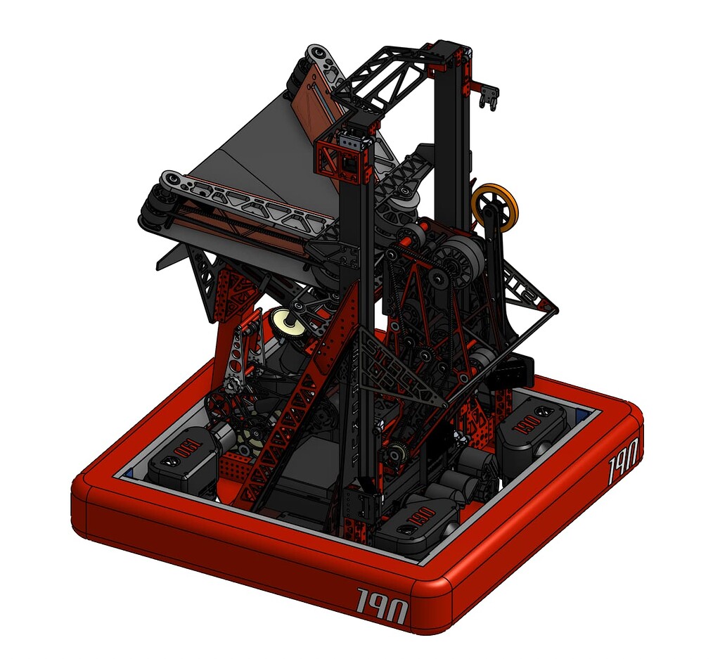 Örnek FRC robot CAD görseli